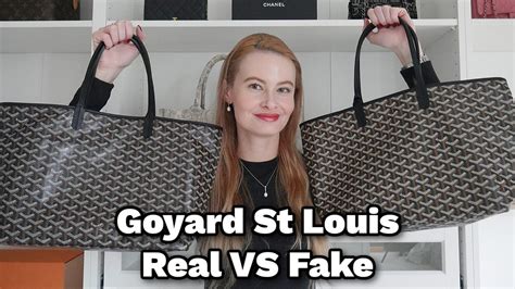 goyard authentic vs fake tote|goyard tote knockoff.